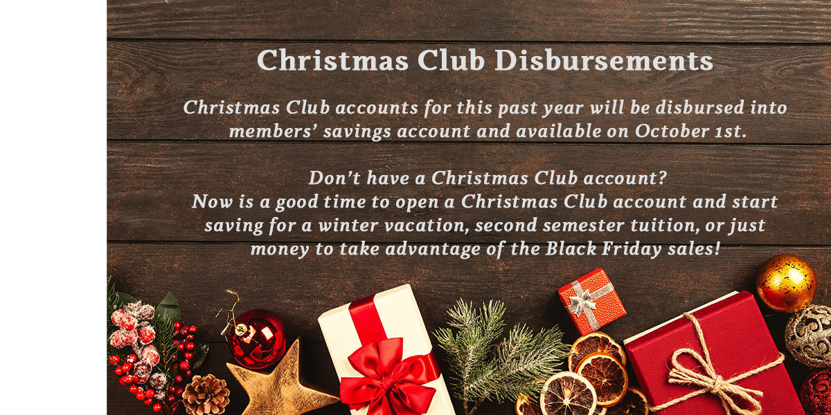 Christmas Club Disbursements