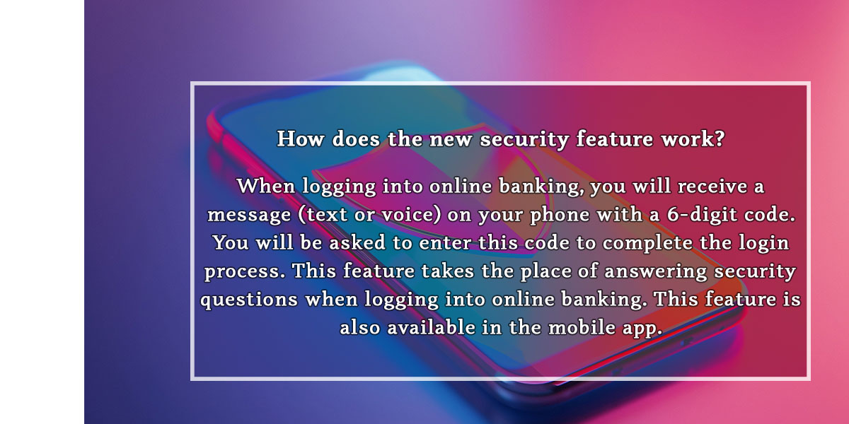 How does the new security feature work?